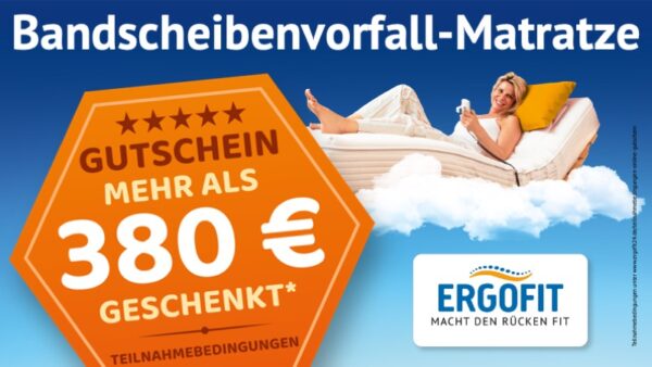 Bandscheibenvorfall-Matratze Gutschein - Wert mind. 380,00 €