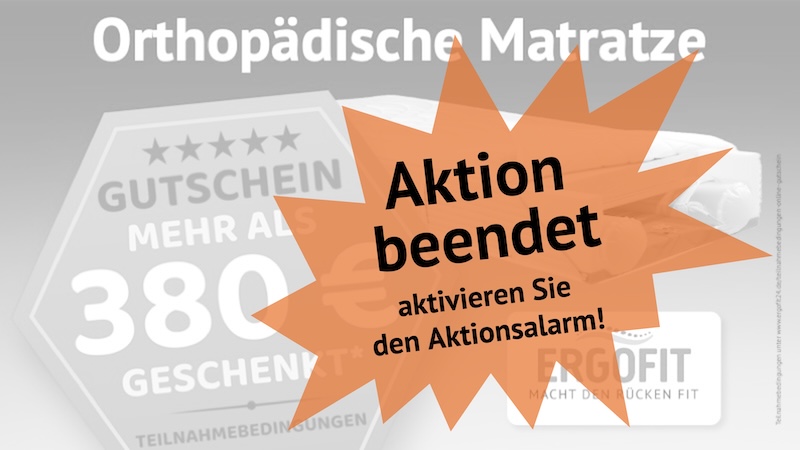 ERGOFITair orthopädische Matratze kaufen Gutschein