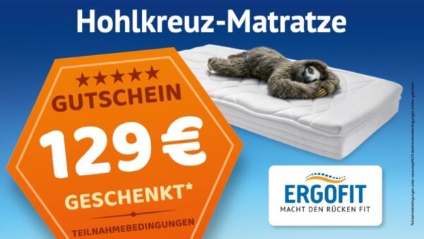 Hohlkreuz-Matratze Gutschein