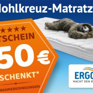 Hohlkreuz-Matratze Gutschein - Wert 250,00 €