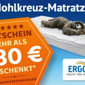 Hohlkreuz-Matratze Gutschein - Wert mind. 380,00 €