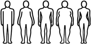 Icon Körperform transparent ohne HG Körperformen ERGOFIT orthopädische Matratze