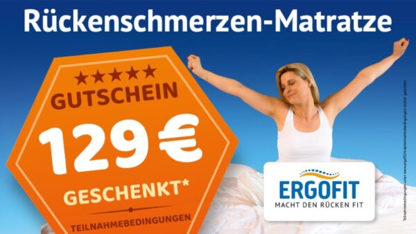 Rückenschmerzen-Matratze Gutschein