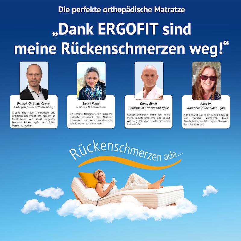 Testimonials orthopädische Matratze Rückenschmerzen weg